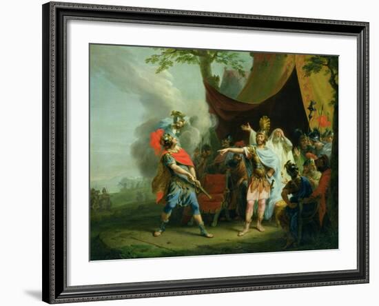 Achilles Has a Dispute with Agamemnon, 1776-Johann Heinrich Tischbein-Framed Giclee Print