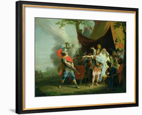 Achilles Has a Dispute with Agamemnon, 1776-Johann Heinrich Tischbein-Framed Giclee Print