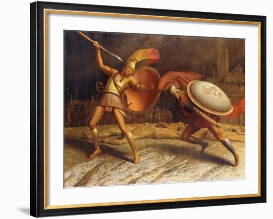 Achillies and Hercules-Sascha Schneider-Framed Giclee Print