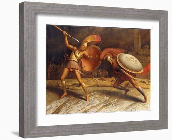 Achillies and Hercules-Sascha Schneider-Framed Giclee Print