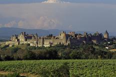 Medieval Hilltop Old Town Fortress in Carcassonne, Department Aude, South of France-Achim Bednorz-Photographic Print