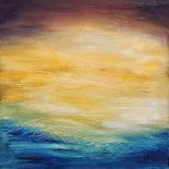 Beautiful Abstract Textured Background of Evening Sunset Sky over the Ocean-Acik-Art Print
