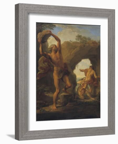 Acis Et Galatee - Acis and Galatea, by Batoni, Pompeo Girolamo (1708-1787). Oil on Canvas, 1761. Di-Pompeo Girolamo Batoni-Framed Giclee Print