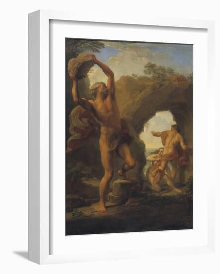 Acis Et Galatee - Acis and Galatea, by Batoni, Pompeo Girolamo (1708-1787). Oil on Canvas, 1761. Di-Pompeo Girolamo Batoni-Framed Giclee Print