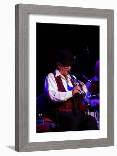 Acker Bilk, Dorking Halls, Dorking, Surrey, 2012-Brian O'Connor-Framed Photographic Print