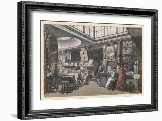 Ackermann's Repository of Arts 101 the Strand-Rowlandson & Pugin-Framed Premium Giclee Print