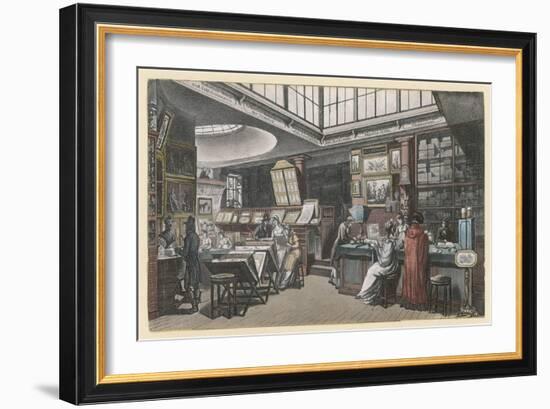 Ackermann's Repository of Arts 101 the Strand-Rowlandson & Pugin-Framed Premium Giclee Print