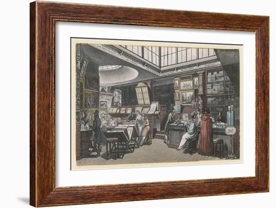 Ackermann's Repository of Arts 101 the Strand-Rowlandson & Pugin-Framed Art Print