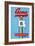 Acme 5 Broom Label-null-Framed Art Print