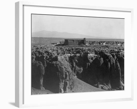 Acoma from the South-Edward S. Curtis-Framed Photographic Print