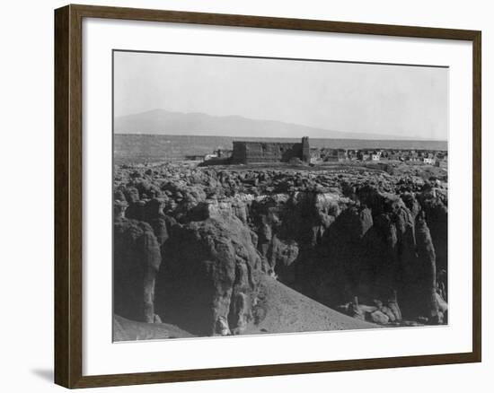 Acoma from the South-Edward S. Curtis-Framed Photographic Print