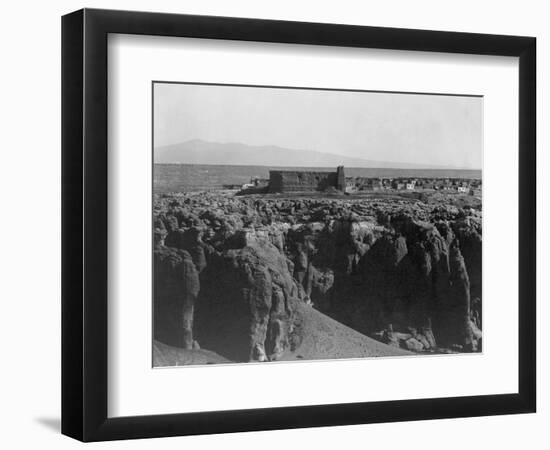 Acoma from the South-Edward S. Curtis-Framed Photographic Print