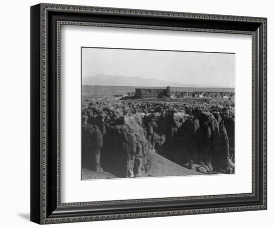 Acoma from the South-Edward S. Curtis-Framed Photographic Print