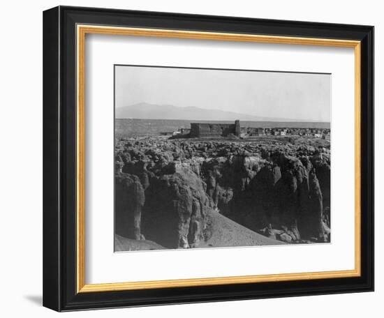 Acoma from the South-Edward S. Curtis-Framed Photographic Print