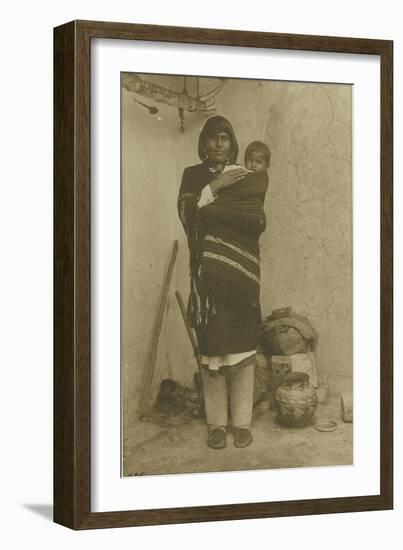Acoma, Mary with Her Child, 1900-Adam Clark Vroman-Framed Giclee Print