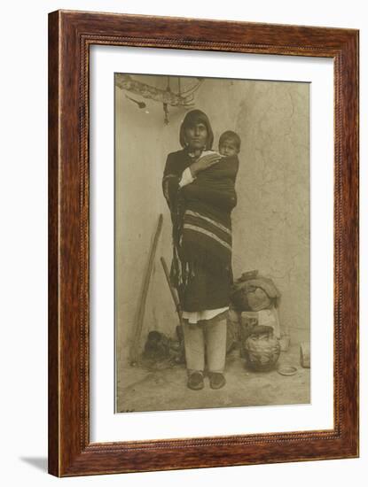 Acoma, Mary with Her Child, 1900-Adam Clark Vroman-Framed Giclee Print