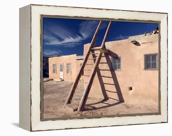 Acoma Pueblo, Sky City, New Mexico, USA-Walter Bibikow-Framed Premier Image Canvas