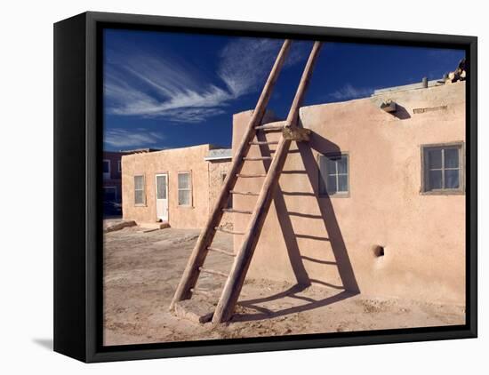 Acoma Pueblo, Sky City, New Mexico, USA-Walter Bibikow-Framed Premier Image Canvas