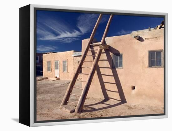 Acoma Pueblo, Sky City, New Mexico, USA-Walter Bibikow-Framed Premier Image Canvas