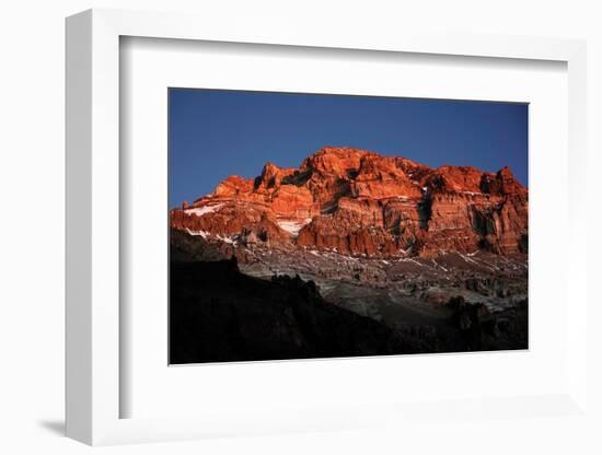 Aconcagua, 6961 metres, the highest mountain in the Americas and one of the Seven Summits, Andes-David Pickford-Framed Photographic Print