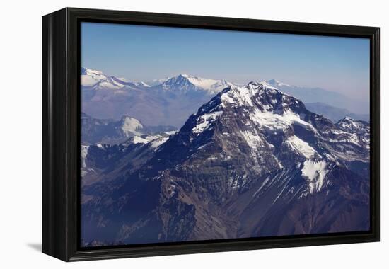 Aconcagua, 6961 metres, the highest mountain in the Americas and one of the Seven Summits, Andes-David Pickford-Framed Premier Image Canvas