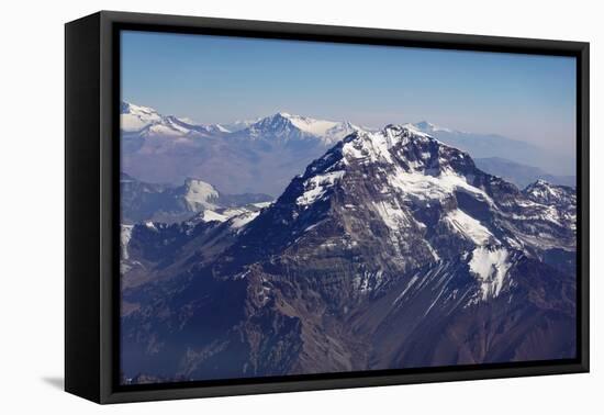 Aconcagua, 6961 metres, the highest mountain in the Americas and one of the Seven Summits, Andes-David Pickford-Framed Premier Image Canvas