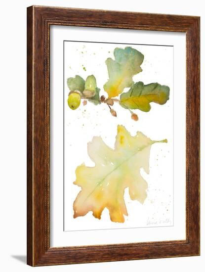 Acorns and Oak Leaves I-Lanie Loreth-Framed Art Print
