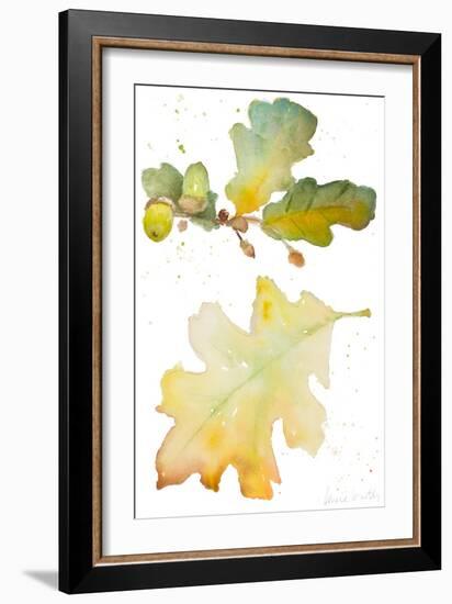 Acorns and Oak Leaves I-Lanie Loreth-Framed Art Print