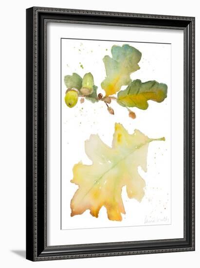 Acorns and Oak Leaves I-Lanie Loreth-Framed Art Print