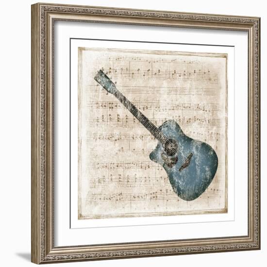 Acoustic Blues-Sheldon Lewis-Framed Art Print