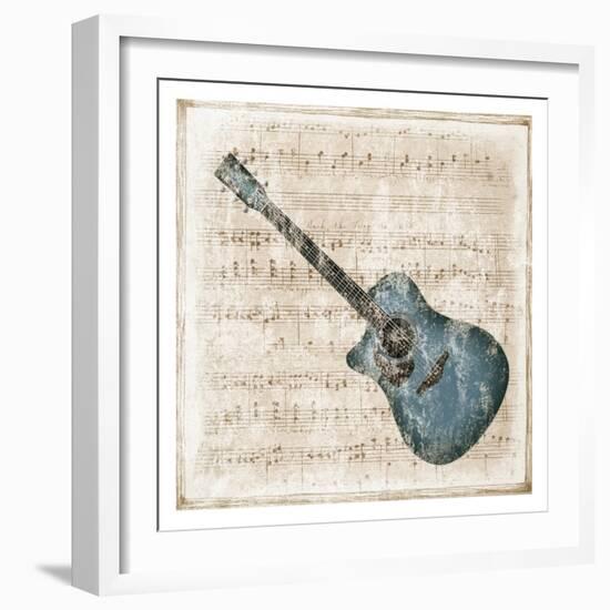Acoustic Blues-Sheldon Lewis-Framed Art Print