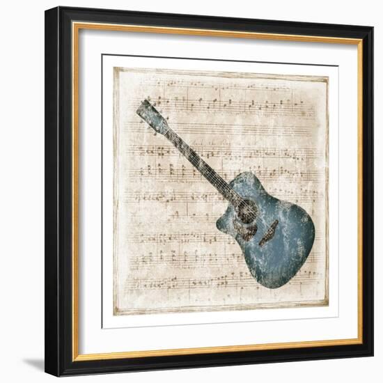 Acoustic Blues-Sheldon Lewis-Framed Art Print