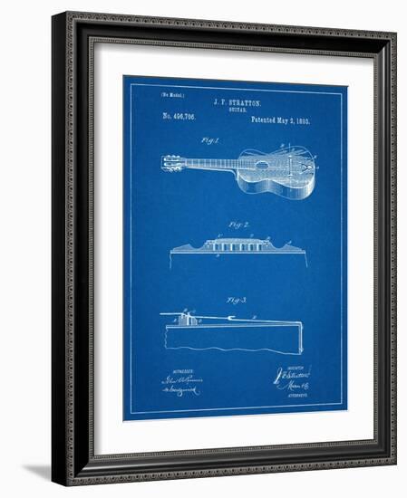 Acoustic Guitar Patent-null-Framed Art Print