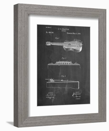 Acoustic Guitar Patent-null-Framed Art Print