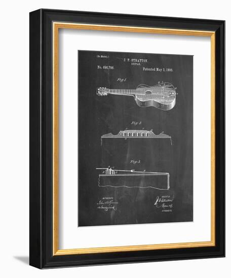 Acoustic Guitar Patent-null-Framed Art Print