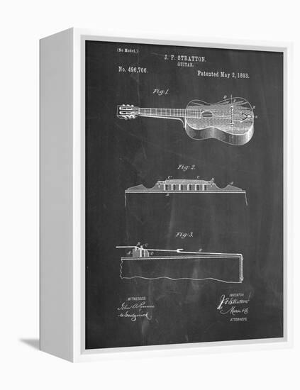 Acoustic Guitar Patent-null-Framed Stretched Canvas