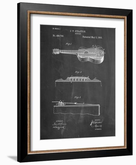 Acoustic Guitar Patent-null-Framed Art Print