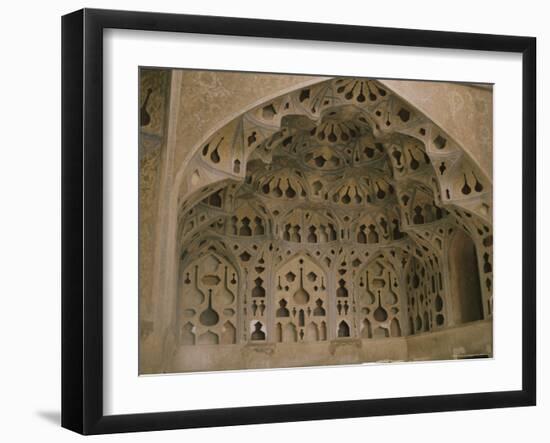 Acoustic Music Room, Ali Qapu Palace, Isfahan, Iran, Middle East-Christopher Rennie-Framed Photographic Print