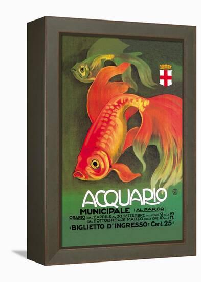 Acquario-Leopoldo Metlicovitz-Framed Stretched Canvas