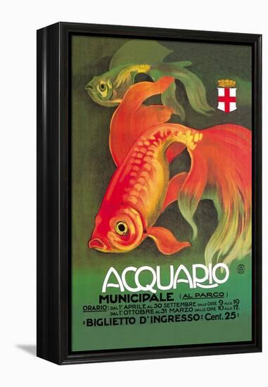 Acquario-Leopoldo Metlicovitz-Framed Stretched Canvas