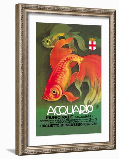 Acquario-Leopoldo Metlicovitz-Framed Art Print
