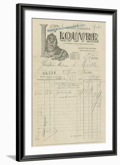 Acquisition - Louvre-The Vintage Collection-Framed Giclee Print