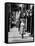 Acrobat and Actor, Russ Tamblyn Doing a Flip on the Sidewalk with Starlet Venetia Stevenson-Allan Grant-Framed Premier Image Canvas