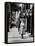 Acrobat and Actor, Russ Tamblyn Doing a Flip on the Sidewalk with Starlet Venetia Stevenson-Allan Grant-Framed Premier Image Canvas