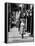 Acrobat and Actor, Russ Tamblyn Doing a Flip on the Sidewalk with Starlet Venetia Stevenson-Allan Grant-Framed Premier Image Canvas