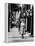 Acrobat and Actor, Russ Tamblyn Doing a Flip on the Sidewalk with Starlet Venetia Stevenson-Allan Grant-Framed Premier Image Canvas