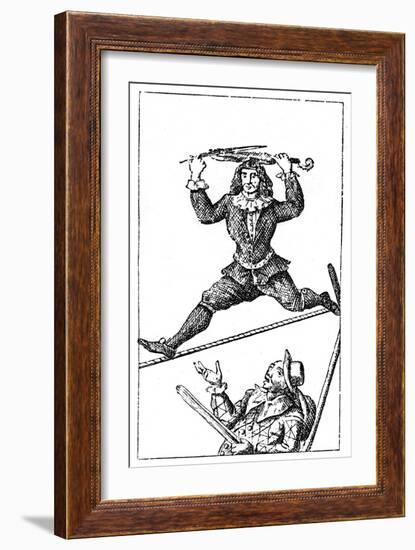 Acrobat Exercise-null-Framed Giclee Print