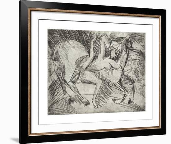 Acrobat on a Horse-Ernst Ludwig Kirchner-Framed Premium Giclee Print