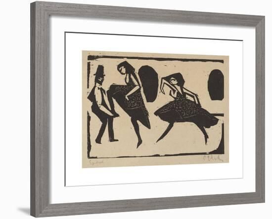 Acrobatic Dance-Ernst Ludwig Kirchner-Framed Premium Giclee Print