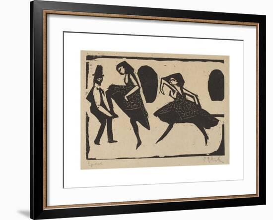 Acrobatic Dance-Ernst Ludwig Kirchner-Framed Premium Giclee Print